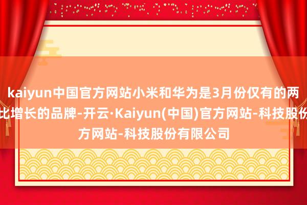 kaiyun中国官方网站小米和华为是3月份仅有的两家完了同比增长的品牌-开云·Kaiyun(中国)官方网站-科技股份有限公司