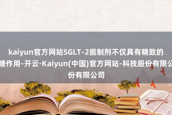 kaiyun官方网站SGLT-2扼制剂不仅具有精致的降糖作用-开云·Kaiyun(中国)官方网站-科技股份有限公司