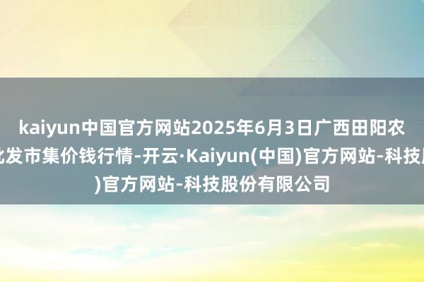 kaiyun中国官方网站2025年6月3日广西田阳农副家具空洞批发市集价钱行情-开云·Kaiyun(中国)官方网站-科技股份有限公司