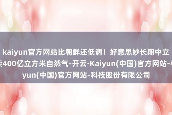 kaiyun官方网站比朝鲜还低调！好意思妙长期中立国，每年向我国卖400亿立方米自然气-开云·Kaiyun(中国)官方网站-科技股份有限公司